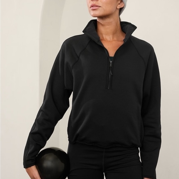 Athleta Tops - NWT Athleta Altitude Edge Black Half-Zip Women's Top